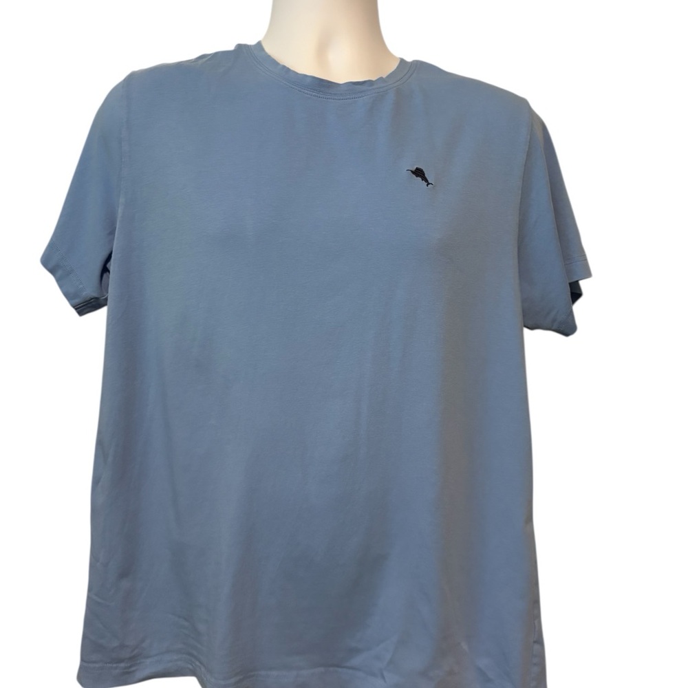 Tommy Bahama Men’s Light Blue Short Sleeve Logo Tee L